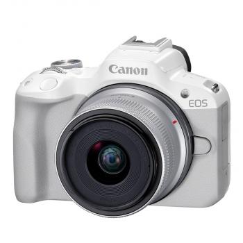 Canon EOS R50+RF-S 18-45 mm IS STM weiß Kamerakit