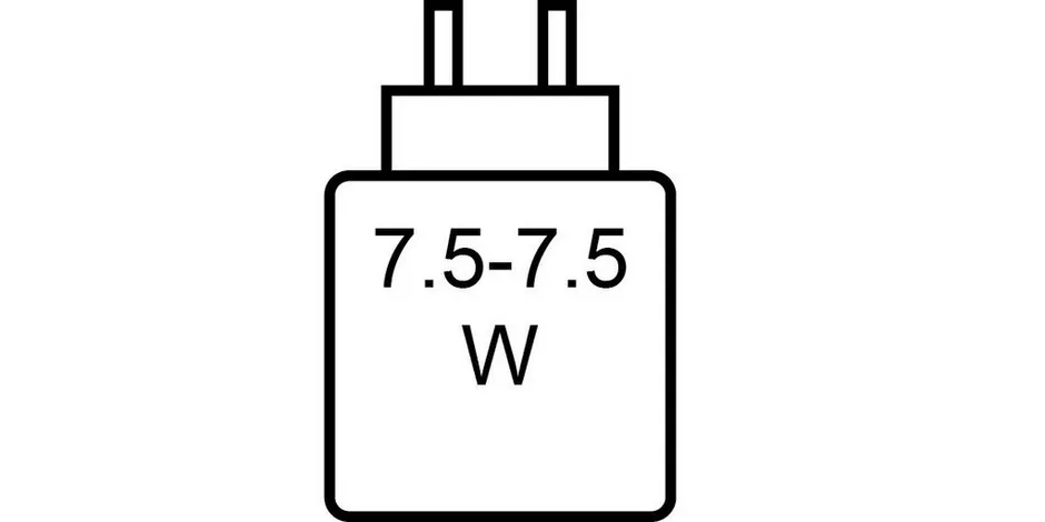 USB-Ladeleistung: mindestens 7,5 Watt und höchstens 7,5 Watt