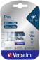 Preview: Verbatim SDXC Karte Pro     64GB Class 10 UHS-I