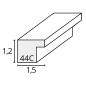 Preview: Deknudt S44CF1             40x50 Holz weiß