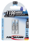 Preview: 1x2 Ansmann NiMH Akku 1100 Micro AAA 1050 mAh