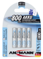 Preview: 1x4 Ansmann maxE NiMH Akku Micro AAA 800 mAh deutsch