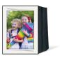 Preview: 1x125 Daiber Endlospassepartouts 13x18 Leinen weiß Pinselstrich