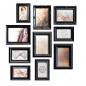 Preview: Nielsen 10er Ornament Set schwarz Kunststoff       8999325