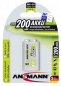Preview: 1 Ansmann maxE NiMH Akku 9V-Block 200 mAh deutsch