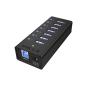 Preview: RaidSonic ICY BOX IB-AC618 7-Port USB 3.0 Hub Aluminium