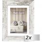 Preview: 2x1 ZEP Nelson 6 weiß/br.  30x40 Holz Bilderrahmen         V21346