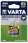 Preview: 1x2 Varta Rechargeable Accu AAA Ready2Use NiMH 800 mAH Micro