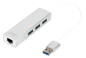 Preview: DIGITUS USB 3.0 3-Port Hub & Gigabit LAN-Adapter