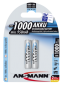Preview: 1x2 Ansmann NiMH Akku 1000 Micro AAA 950 mAh