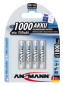 Preview: 1x4 Ansmann NiMH Akku 1000 Micro AAA 950 mAh