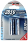 Preview: 1x2 Ansmann NiMH Akku 2850 Mignon AA 2650 mAh