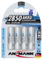 Preview: 1x4 Ansmann NiMH Akku 2850 Mignon AA 2650 mAh