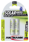 Preview: 1x2 Ansmann maxE NiMH Akku Mignon AA 800 mAh SOLAR