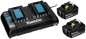 Preview: Makita Energy Kit 197629-2 2x BL1850B + DC18RD