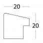 Preview: Walther Fiorito eiche      30x30 Holz inkl. Passepartout   EF330E