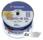 Preview: 4x50 Verbatim DVD+R DL wide pr. 8x Speed, 8,5GB Life Series
