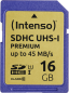 Preview: Intenso SDHC Card           16GB Class 10 UHS-I Premium