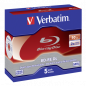 Preview: 1x5 Verbatim BD-RE Blu-Ray 50GB 2x Speed, White Blue Surface JC