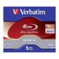 Preview: 1x5 Verbatim BD-RE Blu-Ray 50GB 2x Speed, White Blue Surface JC