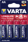 Preview: 1x4 Varta Max Tech Mignon AA LR 6