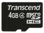 Preview: Transcend microSDHC          4GB Class 4