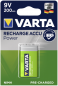 Preview: 10x1 Varta Rechargeable Accu NiMh 200 mAh 9V-Block VPE Innenk