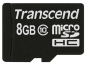 Preview: Transcend microSDHC          8GB Class 10 + SD-Adapter