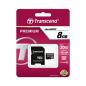 Preview: Transcend microSDHC          8GB Class 10 + SD-Adapter