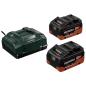 Preview: Metabo Basis-Set 2x 18V 8,0 Ah LiHD + ASC Ultra + Metaloc