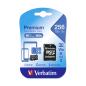 Preview: Verbatim microSDXC         256GB Class 10 UHS-I incl Adapter