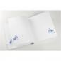 Preview: Walther Sam blau         28x30,5 50 weiße Seiten Babyalbum UK183L