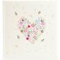 Preview: Goldbuch Flowers in the Heart 30x31 60 weiße S. Hochzeit 08182