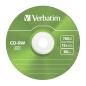 Preview: 1x5 Verbatim CD-RW 80 / 700MB 10x Speed, Colour, Slim