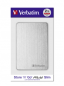 Preview: Verbatim Store n Go 2,5" ALU 2TB USB 3.2 Gen 1 Silver
