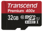 Preview: Transcend microSDHC         32GB Class 10 UHS-I 400x + SD Adapter