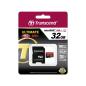 Preview: Transcend microSDHC MLC     32GB Class 10 UHS-I 600x + SD-Adapter