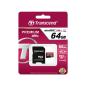 Preview: Transcend microSDXC         64GB Class 10 UHS-I 400x + SD Adapter