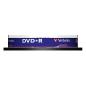 Preview: 1x10 Verbatim DVD+R 4,7GB 16x Speed, matt silver Cakebox