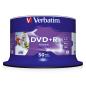 Preview: 1x50 Verbatim DVD+R 4,7GB 16x Speed, wide printable NON-ID