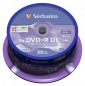 Preview: 1x25 Verbatim DVD+R Double Layer 8x Speed, 8,5GB matt silver