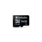 Preview: Verbatim microSDHC          16GB Class 10 UHS-I