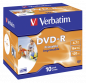 Preview: 1x10 Verbatim DVD-R 4,7GB 16x Speed, Jewel Case, printable