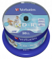 Preview: 1x50 Verbatim CD-R 80 / 700MB 52x Speed wide printable generic