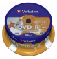 Preview: 1x25 Verbatim DVD-R 4,7GB 16x Speed, wide printable