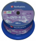 Preview: 1x50 Verbatim DVD+R Double Layer 8x Speed, 8,5GB matt silver
