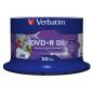 Preview: 1x50 Verbatim DVD+R Double Layer 8x Speed, 8,5GB wide printable