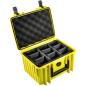 Preview: B&W Outdoor Case 2000 gelb mit Facheinteilung