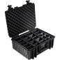 Preview: B&W Outdoor Case Type 6000 schwarz mit Facheinteilung
