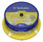 Preview: 1x25 Verbatim DVD+RW 4,7GB 4x Speed, matt silver